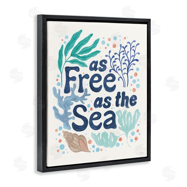 Stupell Industries Veronique Charron | Nautical Free As Sea Wall Art