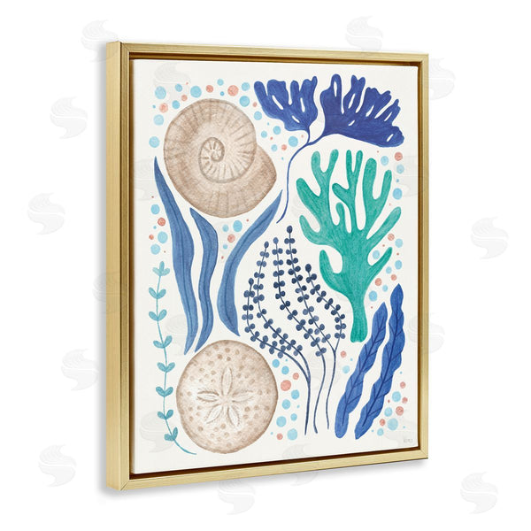 Stupell Industries Veronique Charron | Scattered Marine Life Wall Art