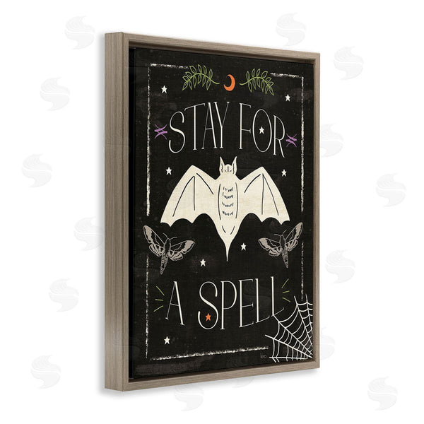 Stupell Industries Veronique Charron | Stay For A Spell Phrase Wall Art
