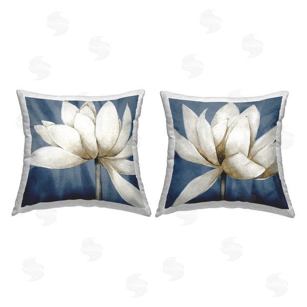 Stupell Industries Veronique Charron | Traditional Floral Falling Petals Printed Throw Pillow Set