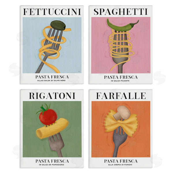 stupell industries Veronique Charron | Vintage Pasta Cuisine Forks Wall Art