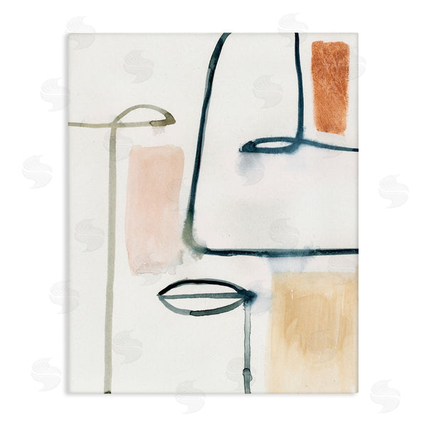 stupell industries Victoria Barnes | Abstract Collor Block and Line Portrait