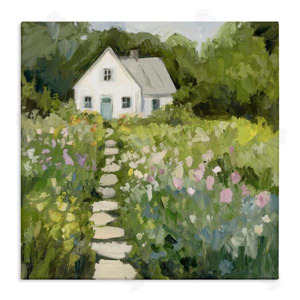 stupell industries Victoria Barnes | Abstract Cottage on Hill