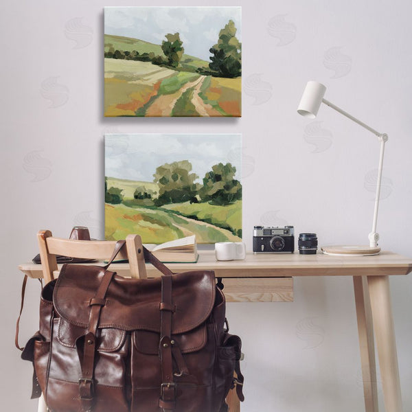 Stupell Industries Victoria Barnes | Abstract Country Road Landscape Wall Art