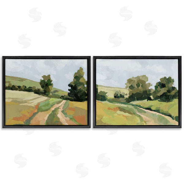 Stupell Industries Victoria Barnes | Abstract Country Road Landscape Wall Art