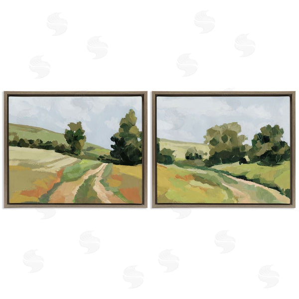 Stupell Industries Victoria Barnes | Abstract Country Road Landscape Wall Art