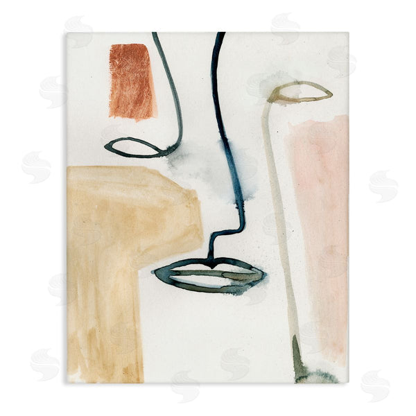 stupell industries Victoria Barnes | Abstract Line and Color Block Portrait