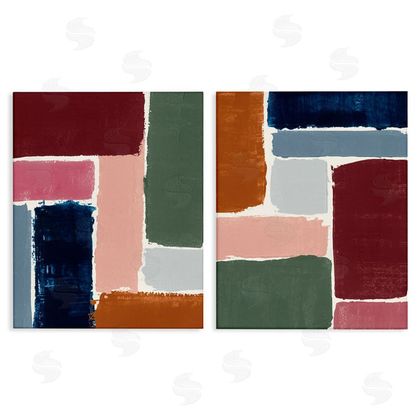 stupell industries Victoria Barnes | Abstract Modular Color Block Wall Art