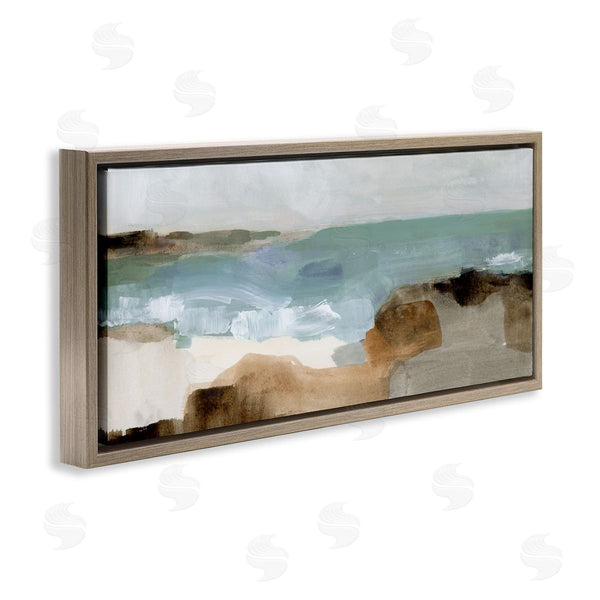 Stupell Industries Victoria Barnes | Abstract Ocean Wave Landscape Wall Art