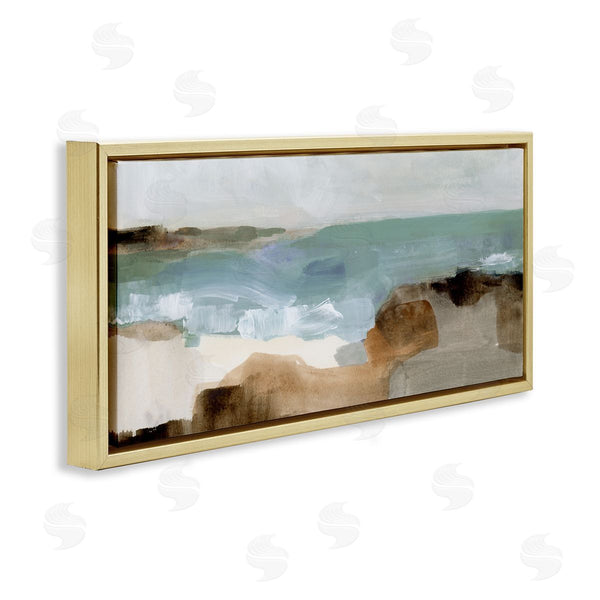 Stupell Industries Victoria Barnes | Abstract Ocean Wave Landscape Wall Art