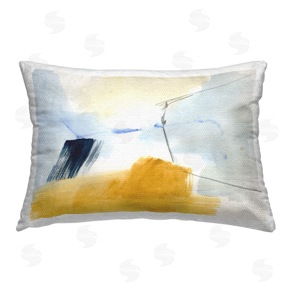 Stupell Industries Victoria Barnes | Abstract Paint Yellow Accent