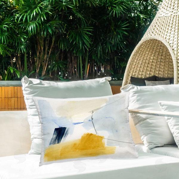 Stupell Industries Victoria Barnes | Abstract Paint Yellow Accent