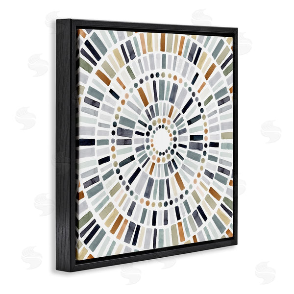 Stupell Industries Victoria Barnes | Abstract Rustic Mosaic Circle