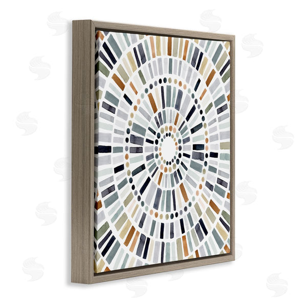 Stupell Industries Victoria Barnes | Abstract Rustic Mosaic Circle