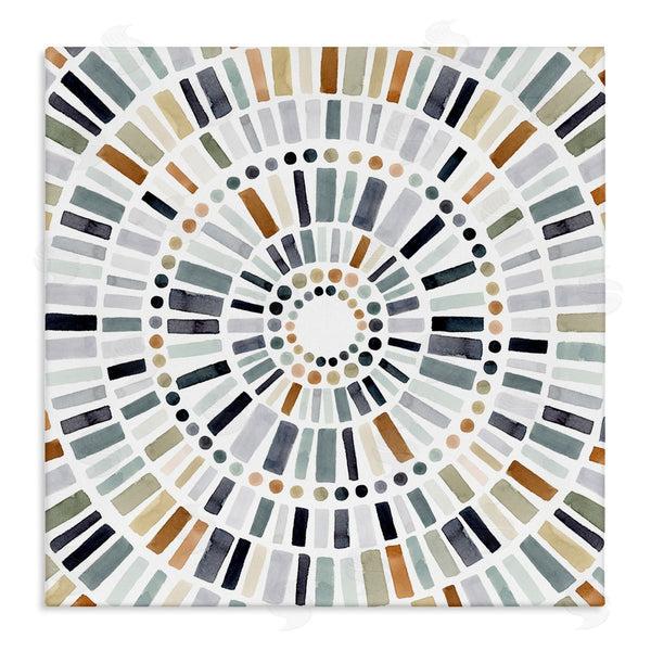 stupell industries Victoria Barnes | Abstract Rustic Mosaic Circle