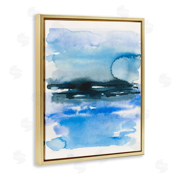 Stupell Industries Victoria Barnes | Abstract Sea Scape Watercolor