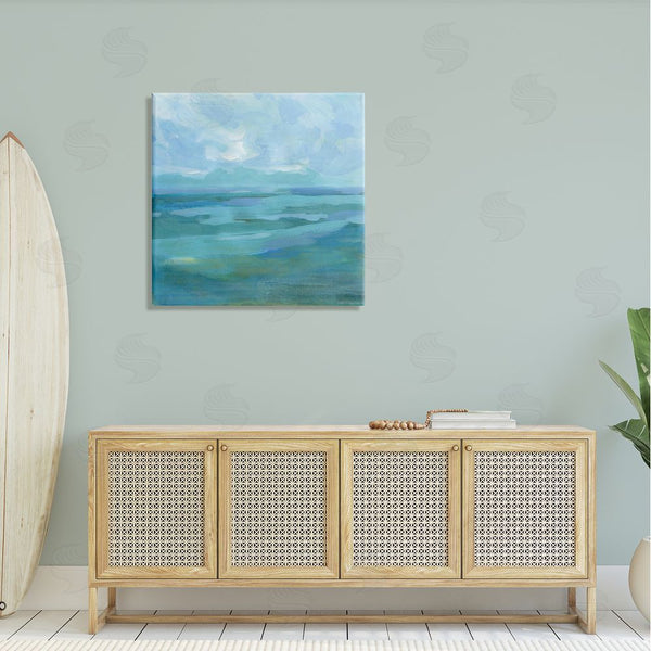 Stupell Industries Victoria Barnes | Abstract Sea Waves Landscape Wall Art