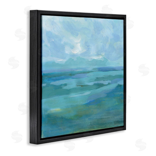 Stupell Industries Victoria Barnes | Abstract Sea Waves Landscape Wall Art