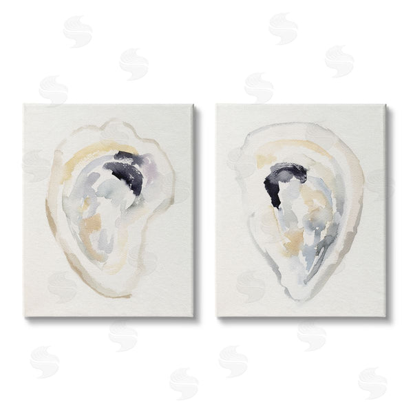 stupell industries Victoria Barnes | Abstract Watercolor Detail Oyster Shell Wall Art