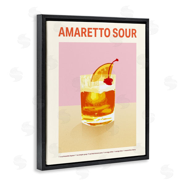 Stupell Industries Victoria Barnes | Amaretto Sour Classic Drink