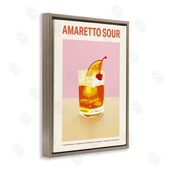 Stupell Industries Victoria Barnes | Amaretto Sour Classic Drink