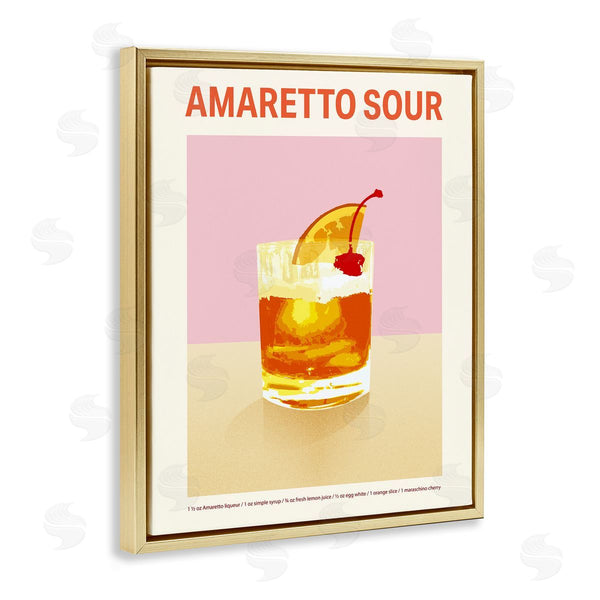 Stupell Industries Victoria Barnes | Amaretto Sour Classic Drink