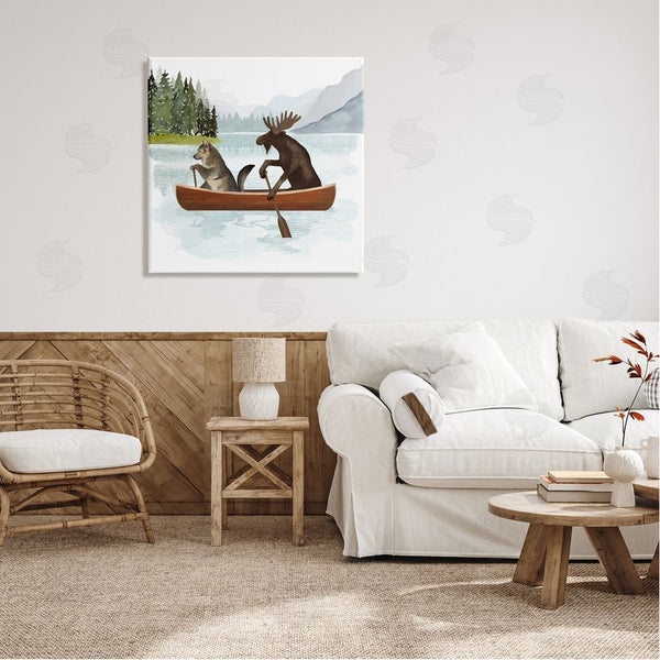 Stupell Industries Victoria Barnes | Animals On Canoe Wall Art