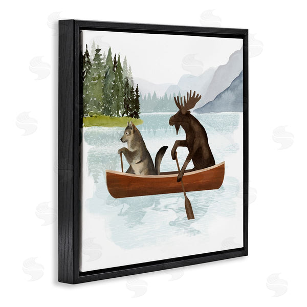 Stupell Industries Victoria Barnes | Animals On Canoe Wall Art