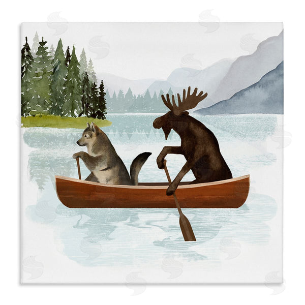 stupell industries Victoria Barnes | Animals on Canoe Wall Art