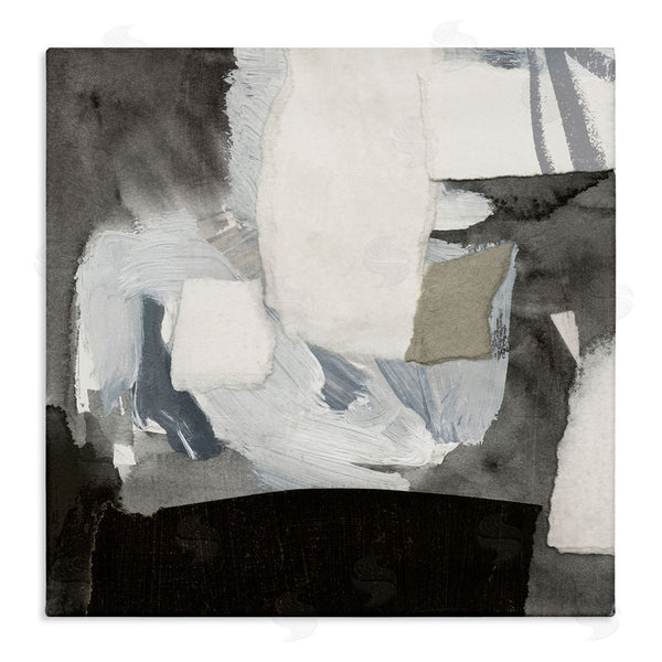 stupell industries Victoria Barnes | Blocked Abstract Shapes Geometric Paint Strokes Collage Wall Art