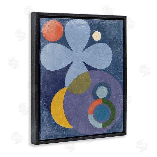 Stupell Industries Victoria Barnes | Blue Retro Curved Shapes