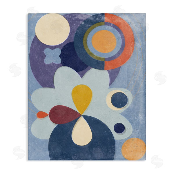 stupell industries Victoria Barnes | Blue Retro Shapes