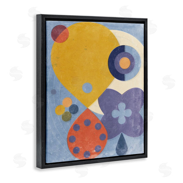 Stupell Industries Victoria Barnes | Blue & Yellow Retro
