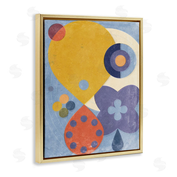 Stupell Industries Victoria Barnes | Blue & Yellow Retro