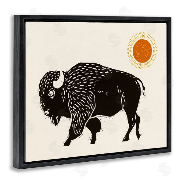 Stupell Industries Victoria Barnes | Boho Bison Facing Left Wall Art