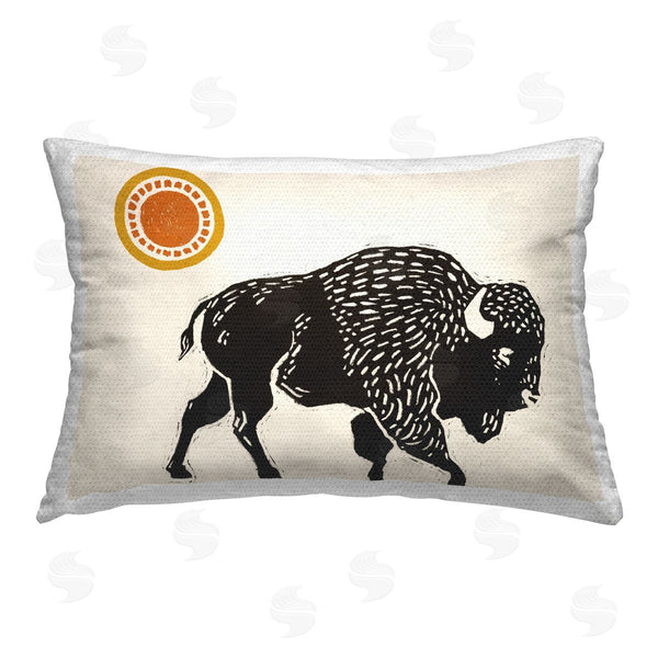 Stupell Industries Victoria Barnes | Boho Bison Silhouette
