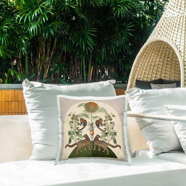 Stupell Industries Victoria Barnes | Boho Jungle Animals Printed Throw Pillow