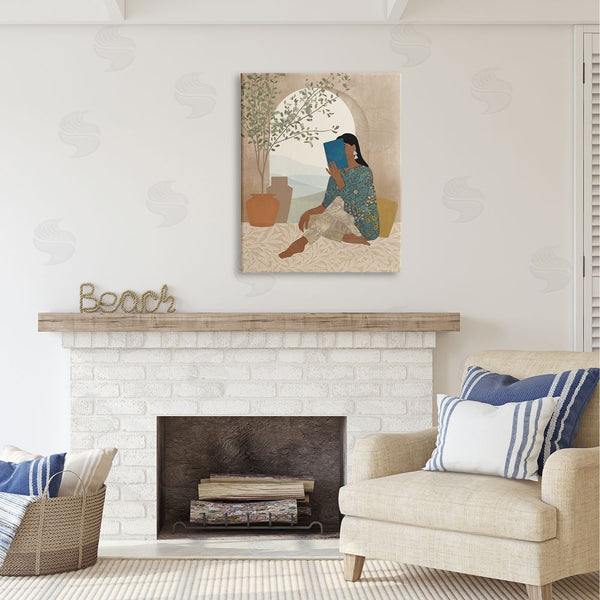 Stupell Industries Victoria Barnes | Boho Woman Reading Wall Art