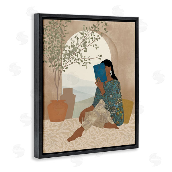 Stupell Industries Victoria Barnes | Boho Woman Reading Wall Art