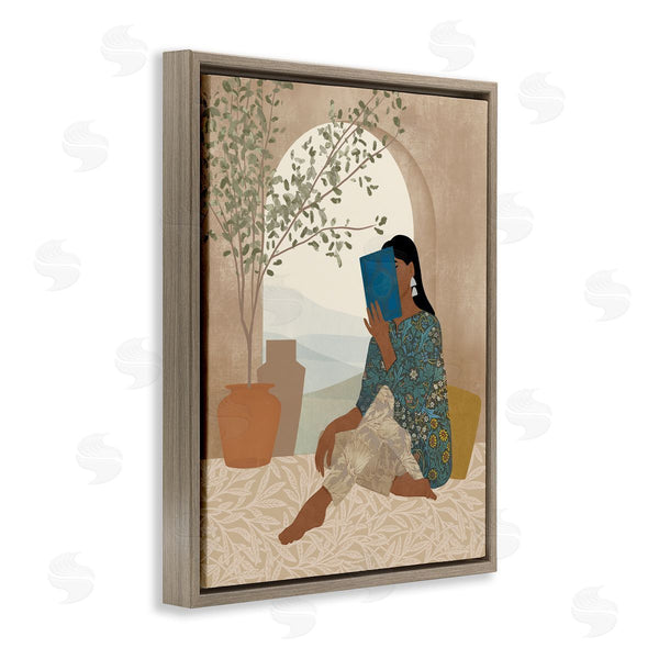 Stupell Industries Victoria Barnes | Boho Woman Reading Wall Art