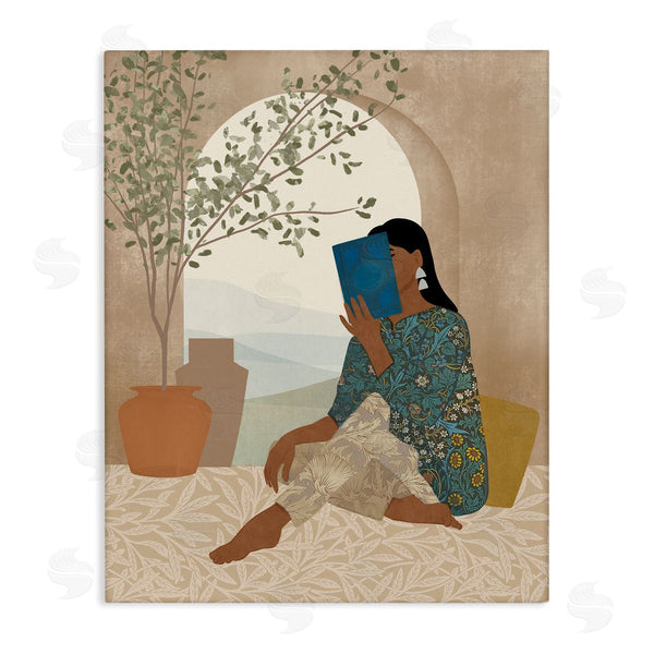 stupell industries Victoria Barnes | Boho Woman Reading Wall Art