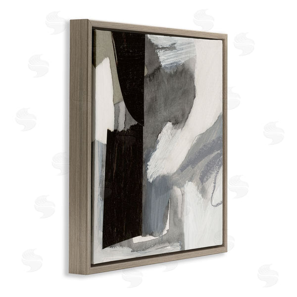 Stupell Industries Victoria Barnes | Bold Black Shapes Layered Abstract Fluid Forms Wall Art