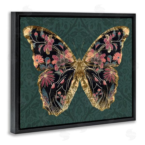 Stupell Industries Victoria Barnes | Botanical Pattern Butterfly Wall Art