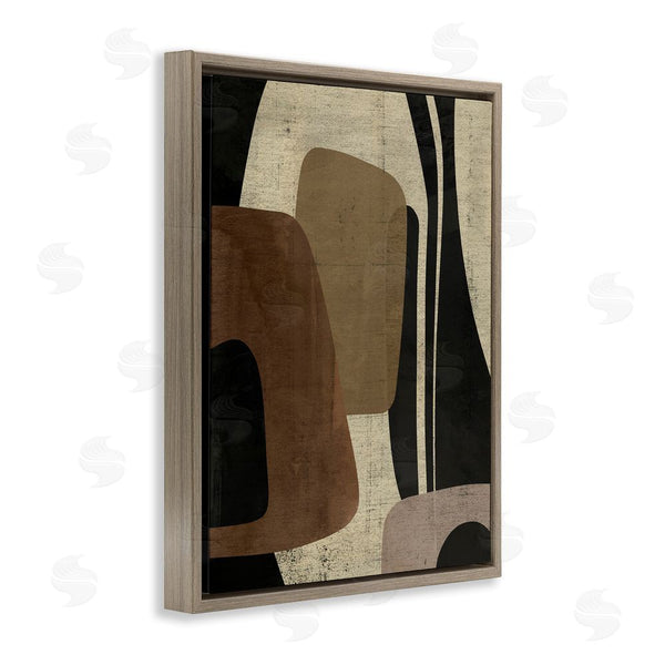 Stupell Industries Victoria Barnes | Brown Retro Abstraction Wall Art