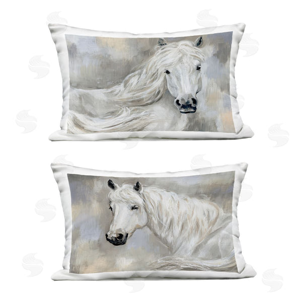 Stupell Industries Victoria Barnes | Charming White Horses