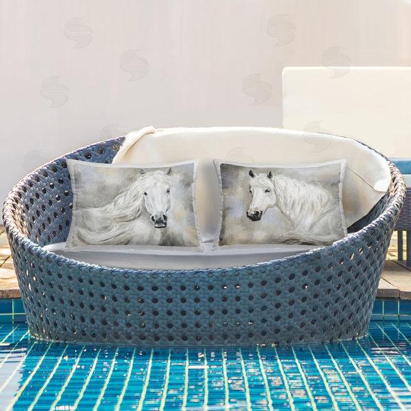 Stupell Industries Victoria Barnes | Charming White Horses