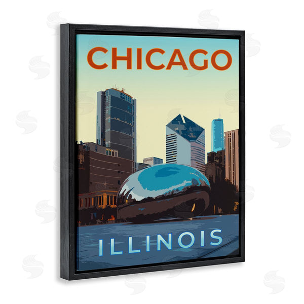 Stupell Industries Victoria Barnes | Chicago Bean Landmark