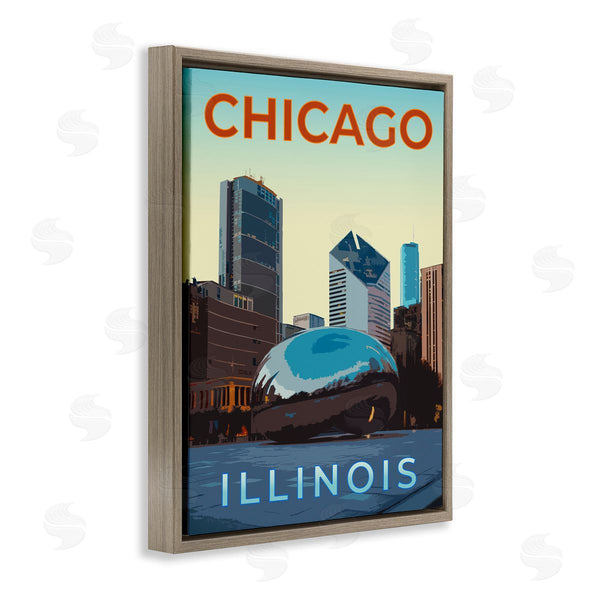 Stupell Industries Victoria Barnes | Chicago Bean Landmark