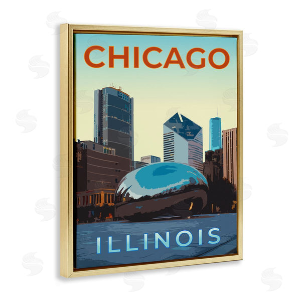 Stupell Industries Victoria Barnes | Chicago Bean Landmark