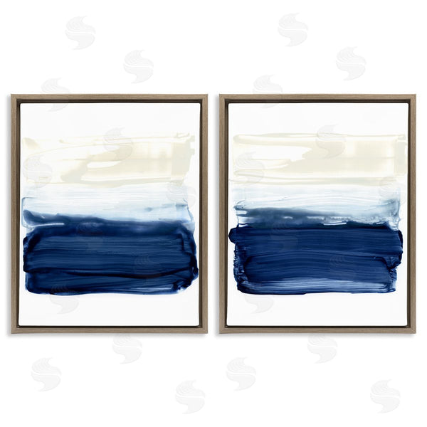 Stupell Industries Victoria Barnes | Coastal Brushstrokes Abstract Beach